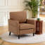 Fauteuil d'appoint rembourré en cuir synthétique pour salon et chambre à coucher-1893627470