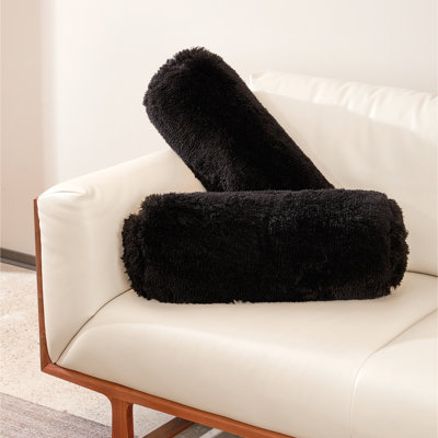 Faux Fur Reversible Throw Pillow