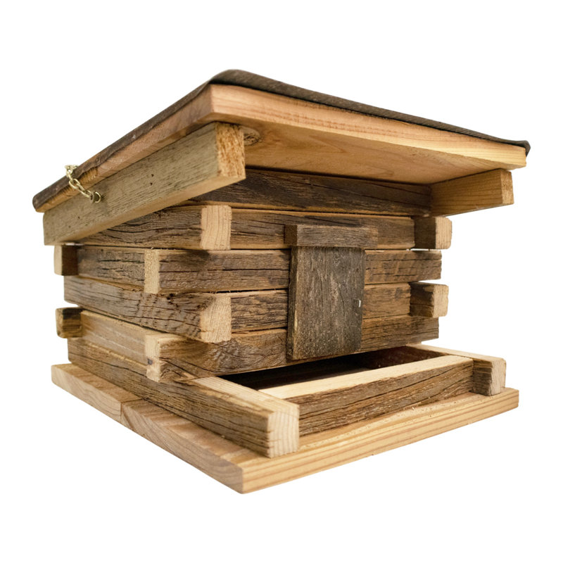 Franklin Feeder Log Cabin Cedar Feeder