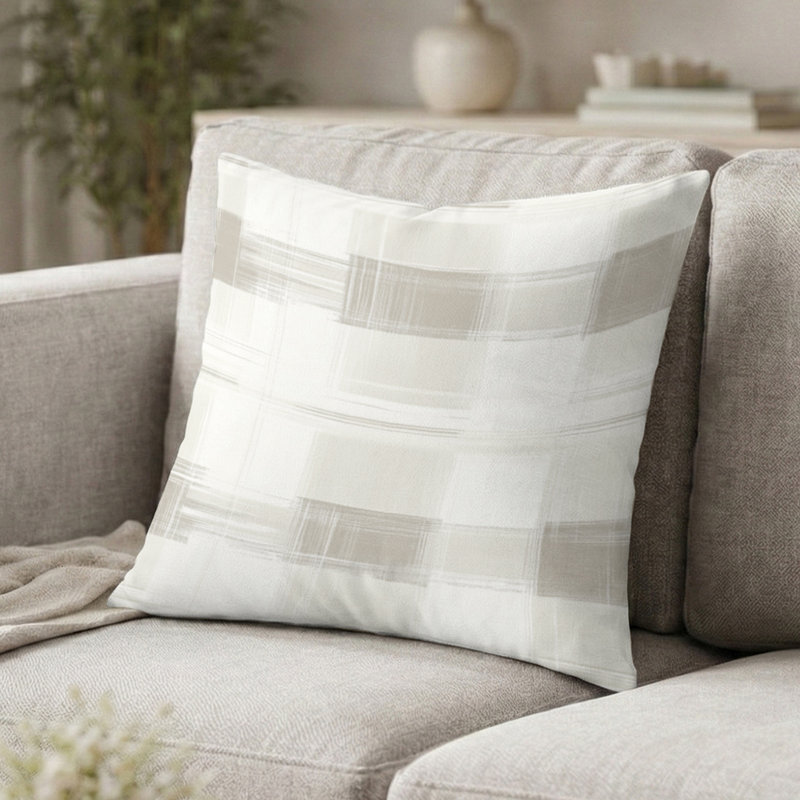 Coussin décoratif à imprimé français French Country, H 18 po x l 18 po