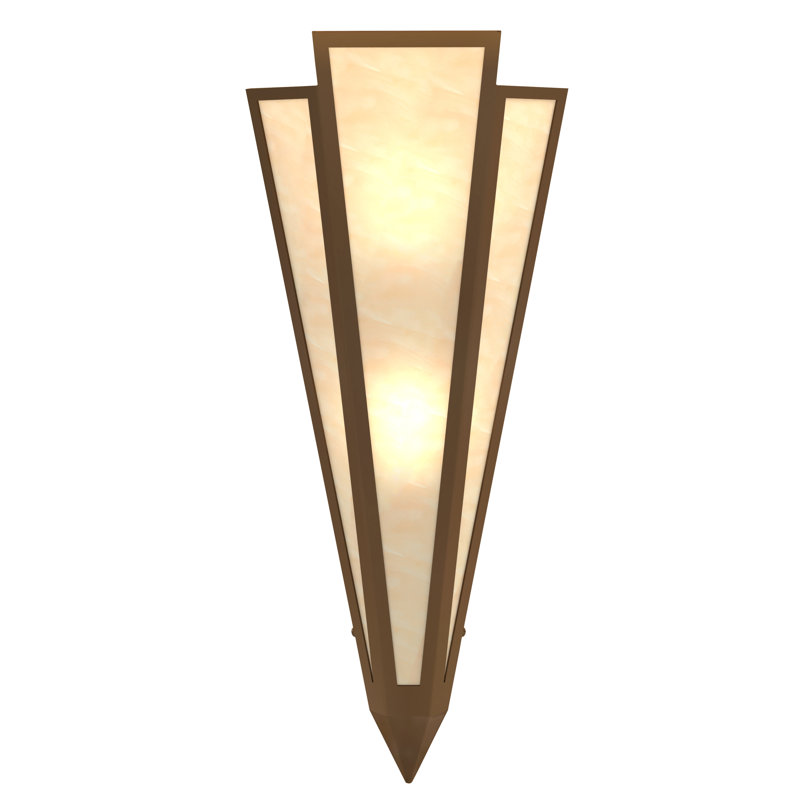 Brum 2 - Light Flush Mounted Sconce, Antique Copper, Sahara Taupe