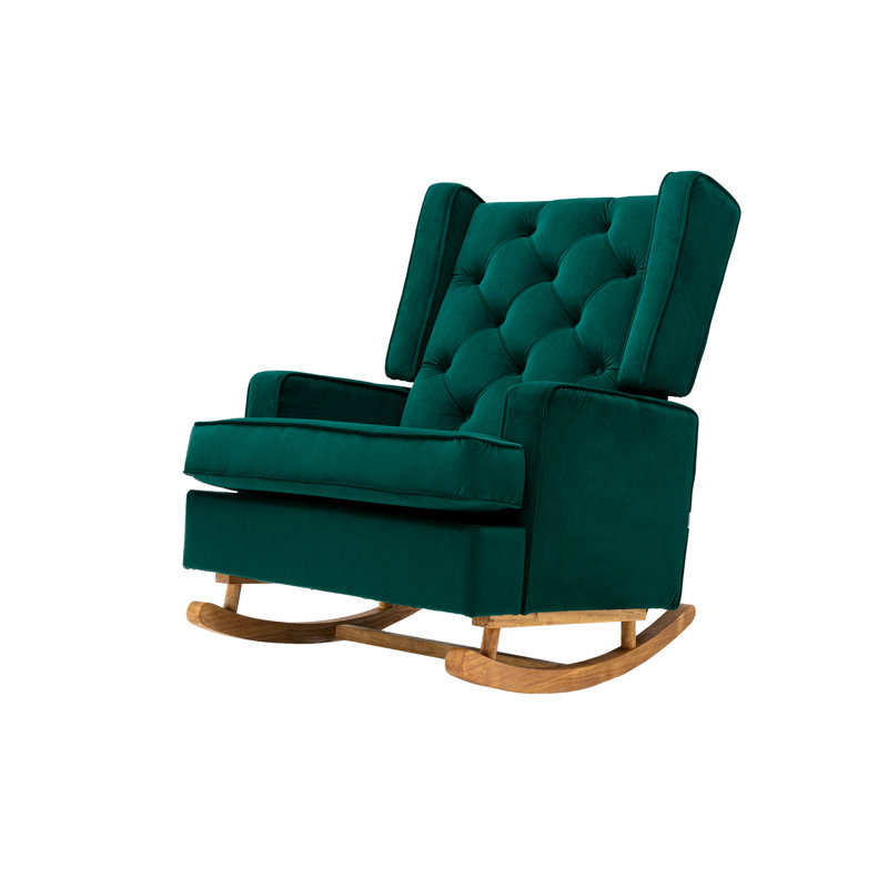 Chaise berçante d'intérieur, fauteuil d'appoint, fauteuil capitonné