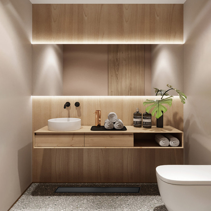 Linear Grid Shower drain