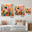 Davin - Art mural abstrait Mid-Century en acrylique pour le salon-101499697
