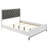 Taraval White Queen Upholstered Panel Bed