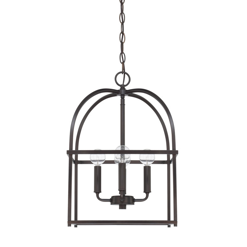 Faughn 4 - Light Unique/Statement Pendant, Matte Black