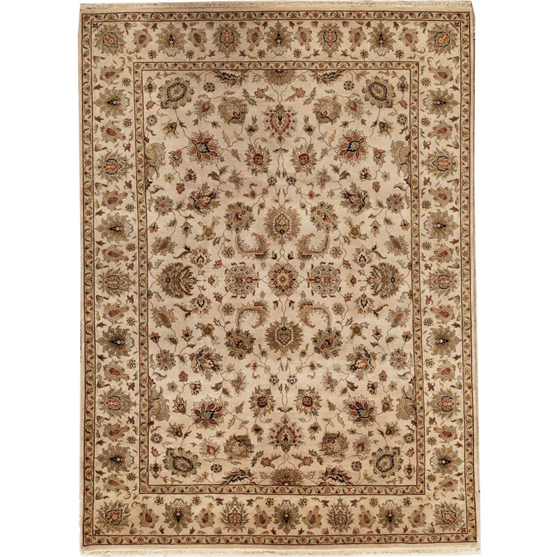 Chelsea Wool Oriental Area Rug in Beige