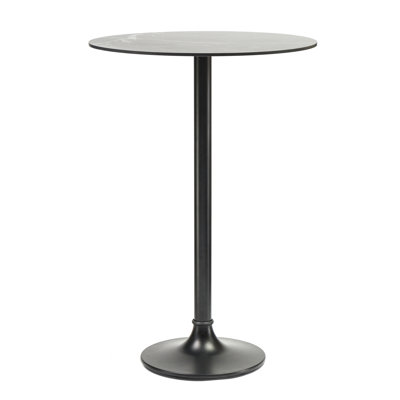 Table de bar d'extérieur noire Jannie