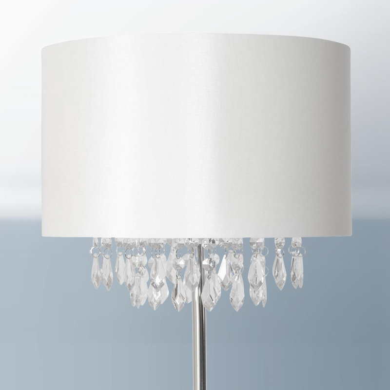Lambdin 145cm Traditional Floor Lamp Set, Off White