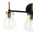 3-light Glass Wall Arm Sconce