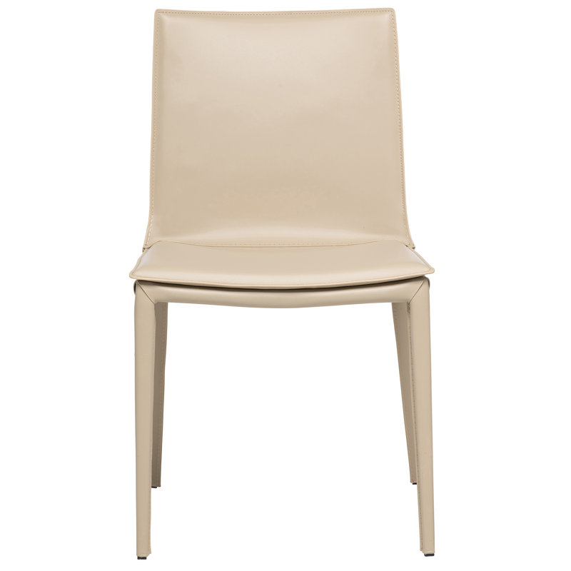 Kanaya Leather Dining Chair, Sand