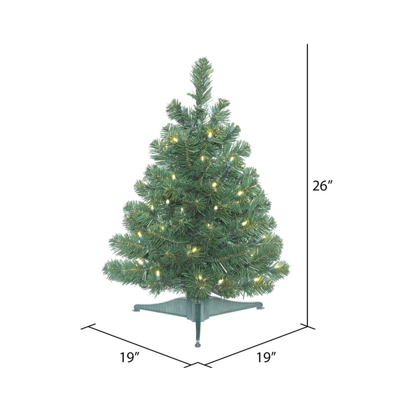 Oregon Fir Slim Artificial Christmas Tree, 26" H, Unlit