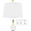 Abat-jour tambour en lin CLIP-ON FITTER-342418575-342418573