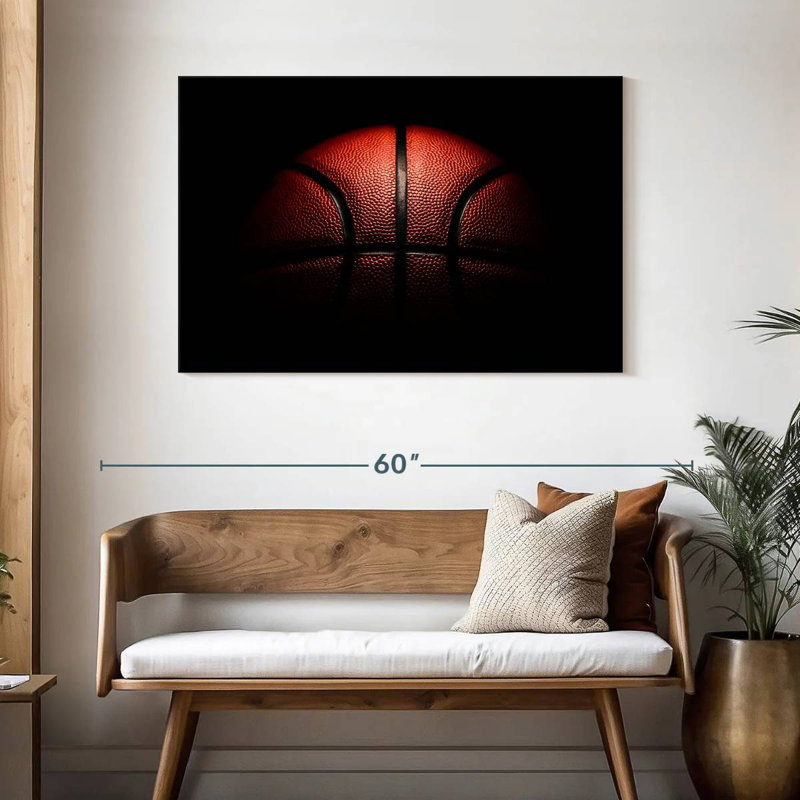 Ballon de basketball Sirci dans le noir, H 30 po x l 45 po