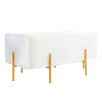 Velvet Ottoman