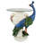 Staverden Castle Peacock Figurine End Table