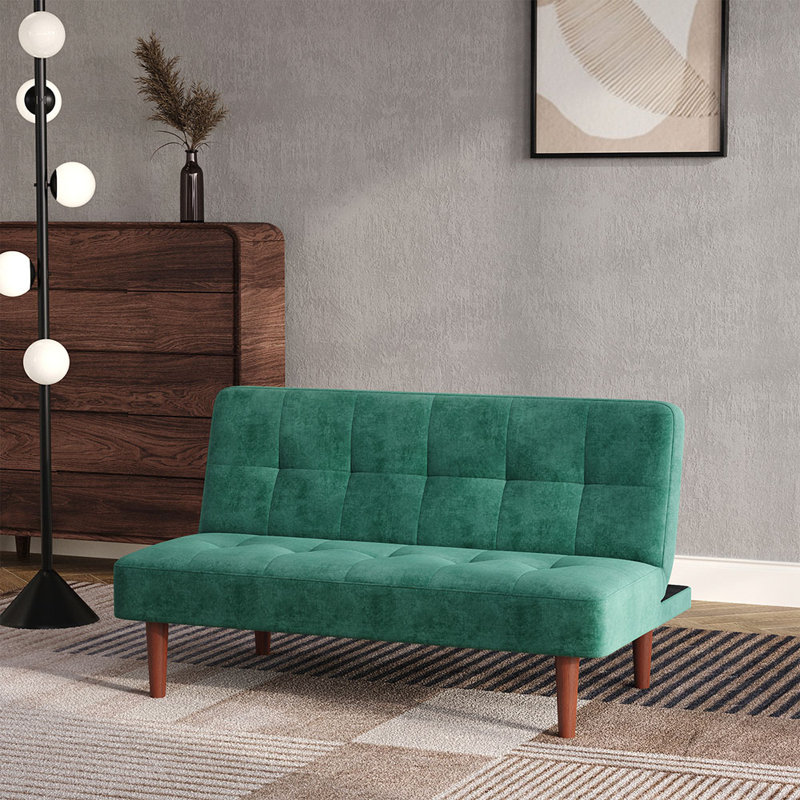 2 Seater Sofa Bed, Green