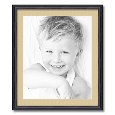 Wood Matte Picture Frame with Mat