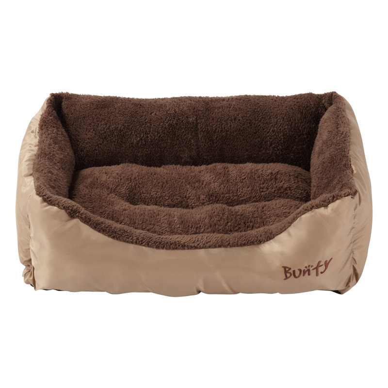 Bacup Polyester Pet Bed, Small (47 cm L x 37 cm W), Brown