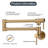 Wall Mount Folding Kitchen Pot Filler Faucet-73384885