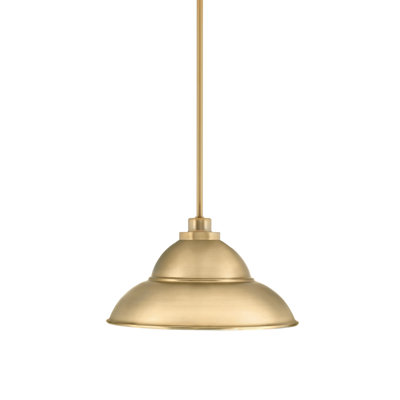 Odyssey Stem Hung Mini Pendant Shown With Double Bubble Metal Shade