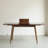 Walnut Colour Solid Oak Round Corner Diagonal Leg Telescopic Table 1.2-1.6M, For 6-8 People To Meet Dining Table Wood (Walnut Colour)