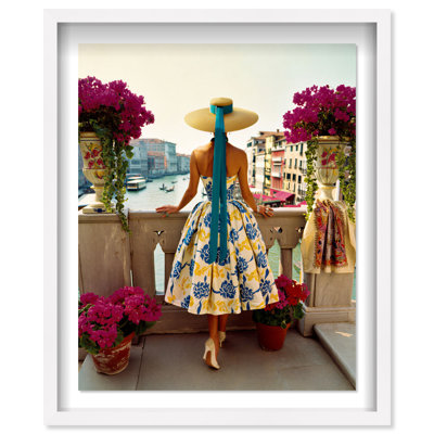 Venice Balcony Framed Graphic Art