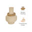 Petit vase de table Contour Small avec accents en bois et finition mate-123273978-123273976