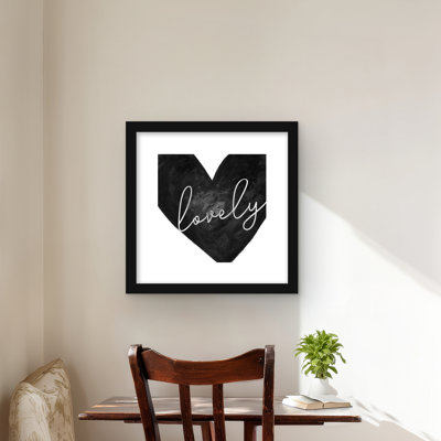 Lovely Bedroom Typo & Symbols Framed Print for Home Decor