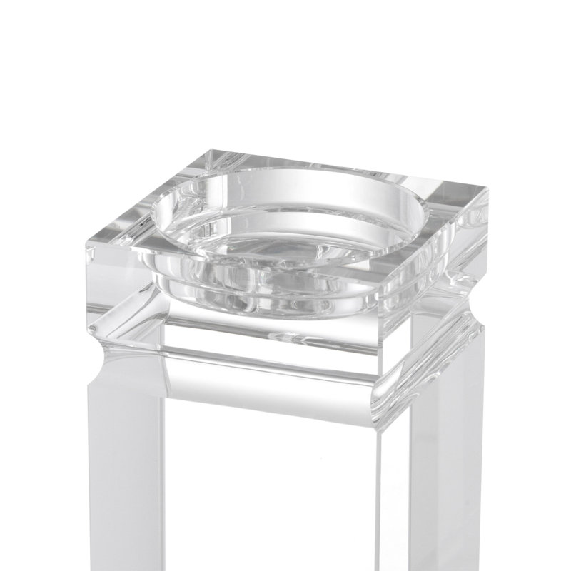 Tillary Clear Crystal Tealight Candle Holder