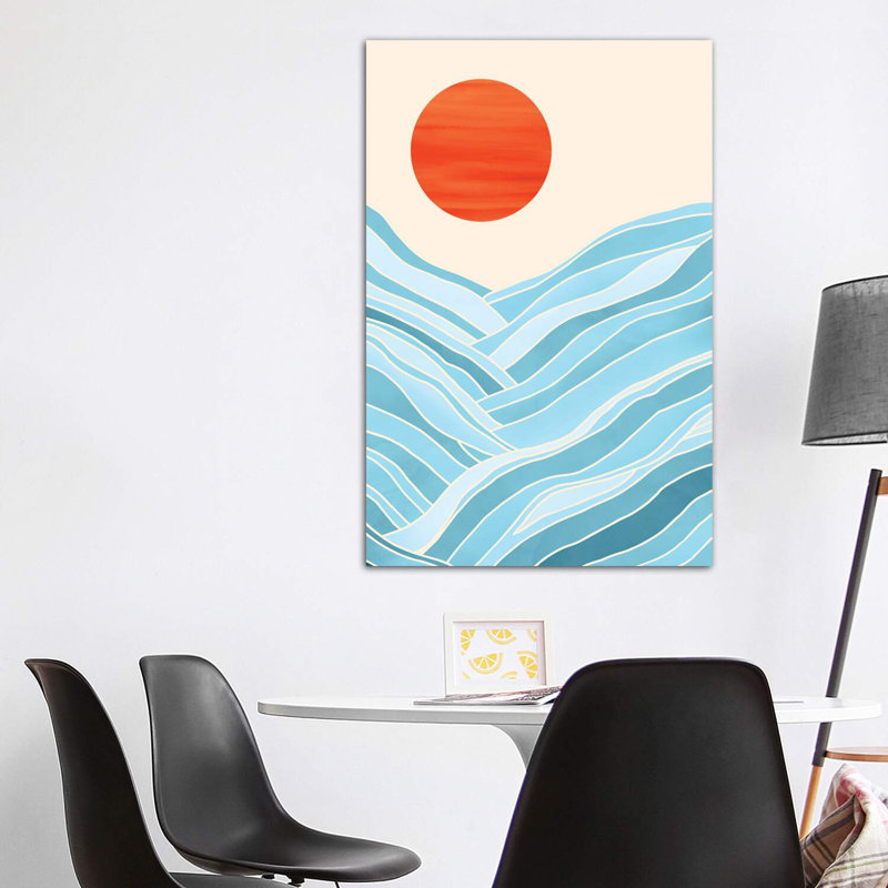 Water Like Mountains - Wrapped Canvas Print, 152.5 cm H x 101.5 cm W