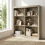 Bibliothèque de rangement 6 cubes, bibliothèque de 53 po de hauteur avec conception anti-basculement, tablette autoportante moderne