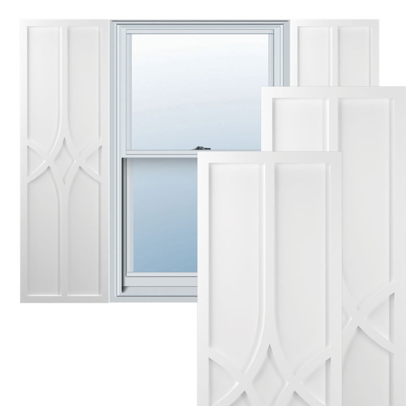 Volets en PVC True Fit, Sans finition, 51", 15"