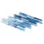 Carreau de mosaïque murale en verre 11,82 po x 12 po Waterscape-93628391