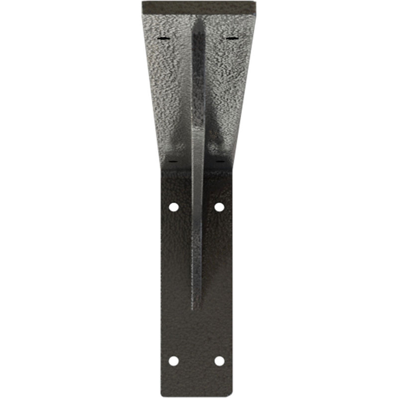 2"W x 20"D x 6 1/2"H Embrey Steel Bracket, Hammered Gray, 6.5" H x 2" W x 20" D, Hammered Gray