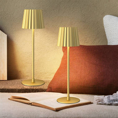 Promenade Small Brass Table Lamp with USB Port + Reviews