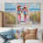Toile naturelle avec cadre flottant