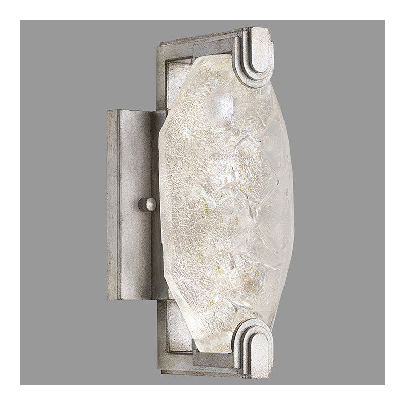 Allison Paladino Armed Sconce, Platinized Silver
