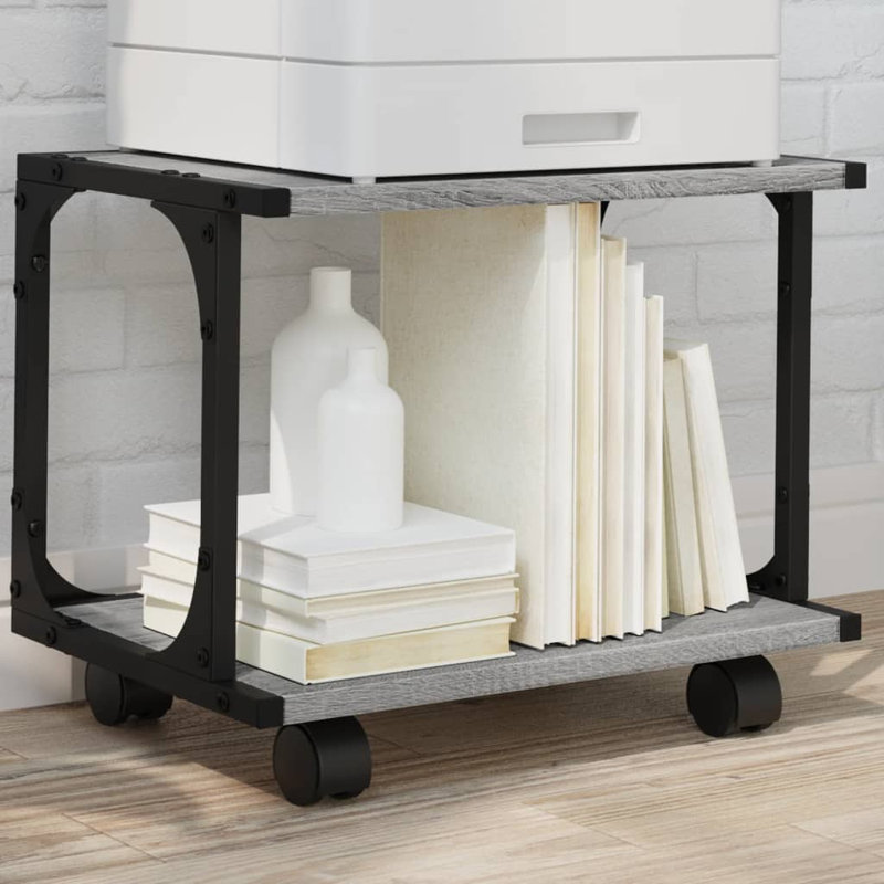 33.5cm H x 41cm W Printer Stand, Grey Sonoma