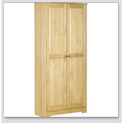 67 Inch Pinewood Kitchen Pantry Storage Cabinet with Adjustable Shelves and Soft-Close Doors, Perfect for Living and Dining Rooms