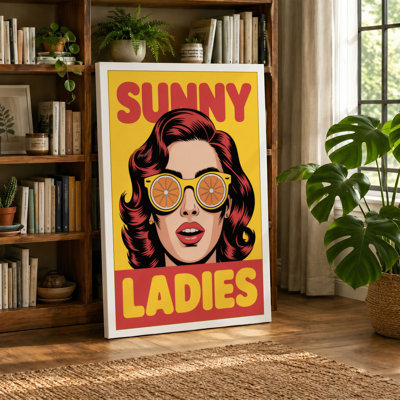 Sunny Ladies Retro - Wrapped Canvas