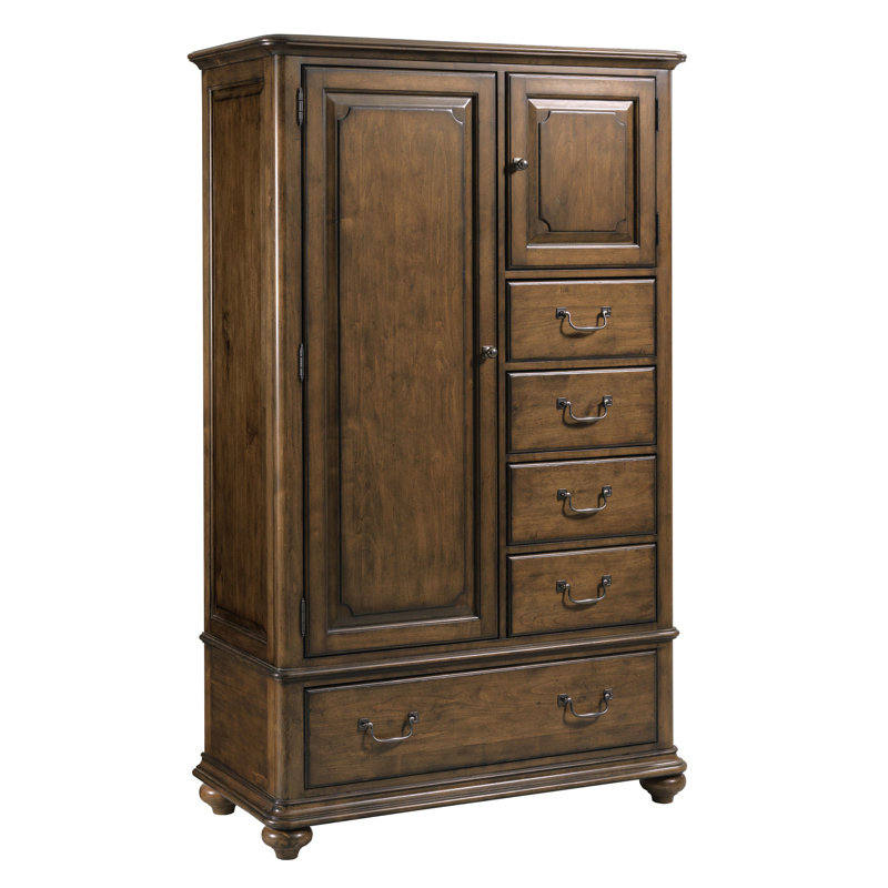 Skylinn Solid Wood 44 " W 5 - Drawer Dresser