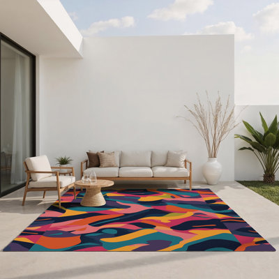 Tapis intérieur et extérieur Plasma Trails