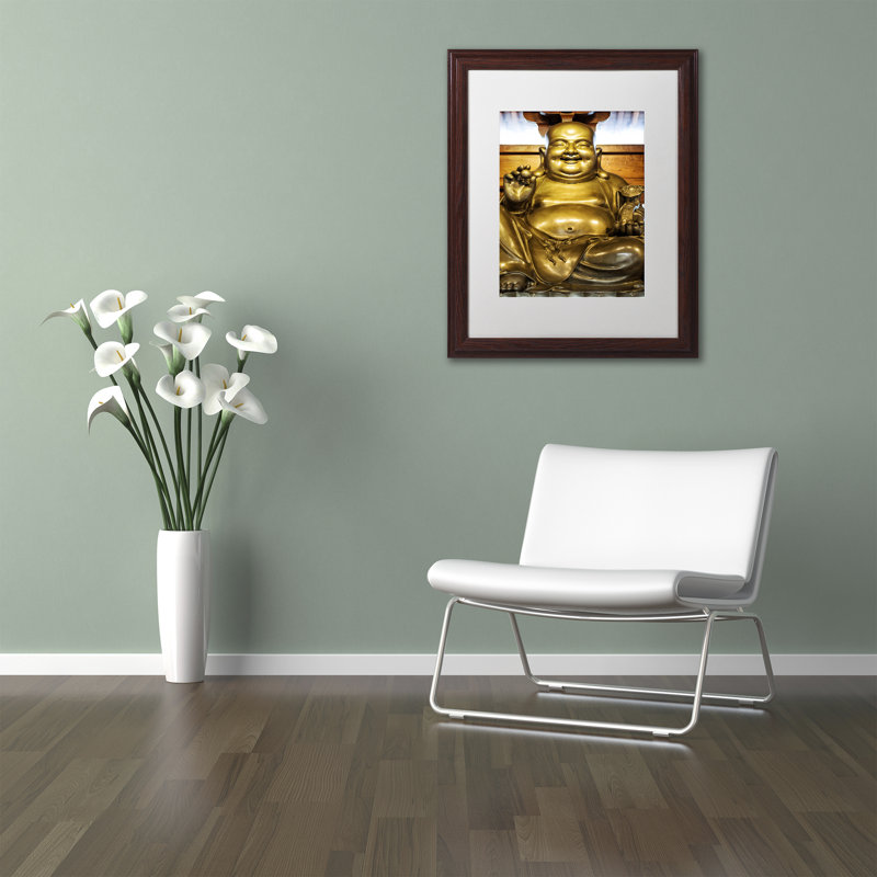 Cosey "Gold Buddha" par Philippe Hugonnard, reproduction de photo encadrée, H 20 po x l 16 po x P 0,5 po, Blanc