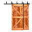Porte de grange à panneaux et en bois avec quincaillerie d'installation-61825196-61149052-61149053