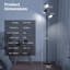 173cm Black LED Tree Floor Lamp