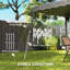 Outsunny 3 M x 3 M Base/ 2.5 M x 2.5 M Top Pop Up Gazebo, Grey