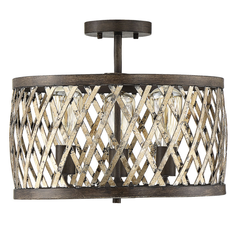 Plafonnier semi-encastré 3 lumières 16 "Anakin