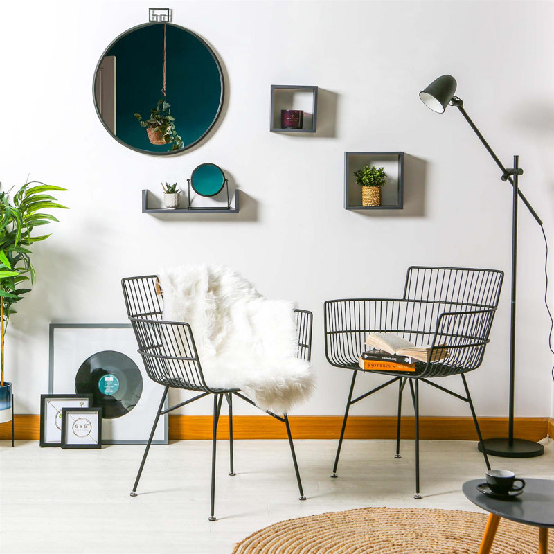 45cm H Cross Back Armchair