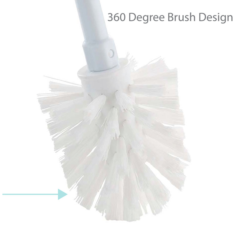 Luxurious Curve Design Toilet Brush and Holder Set